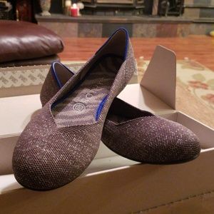 Twilight Metallic Rothy shoes
